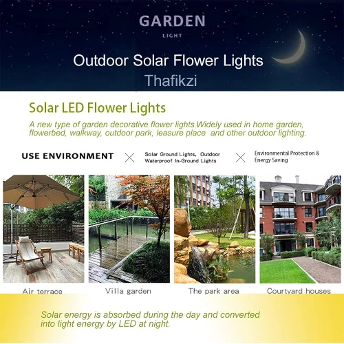 Vista 8 de Luces decorativas solares, luces de estaca de jardín impermeables para exteriores, luces solares para árbol de Navidad, 2 paquetes, luces LED