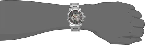 Vista 2 de Stuhrling Original Reloj de plata con esqueleto automático Legacy 644.03 Legacy para hombre, PlateadoGris, Moderno
