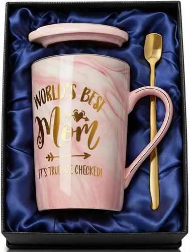 Vista 10 de ShinnyWis Regalos de graduación para mujeres 2026 - Taza con texto en inglés "She Believed She Could So She Did" Rosa