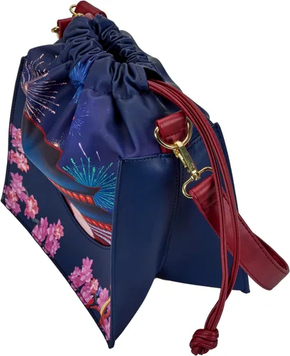 Vista 6 de Loungefly Disney Mulan Castle Cinch Sack - Bolso cruzado