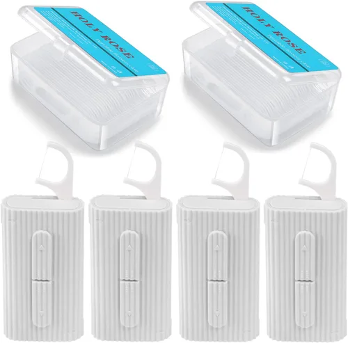Vista 11 de Holy rose Dispensador Portátil de Palillos de Hilo Dental 2 Cajas, Estuche de Hilo Dental de Viaje con Palillos de Hilo Dental para Adultos 80