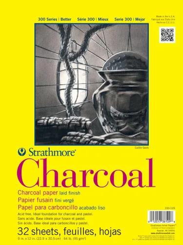 Vista 7 de Strathmore Serie 300 - Juego de papel para carbón, encuadernado con pegamento, 9x12 pulgadas, 32 hojas (64lb/95g) - Papel de artista para adultos