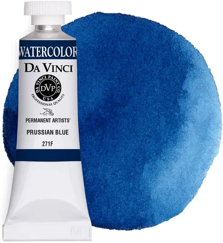 Vista 29 de DA VINCI PAINTS Pintura Acuarela Profesional para Artistas, Azul Cobalto, 15mL