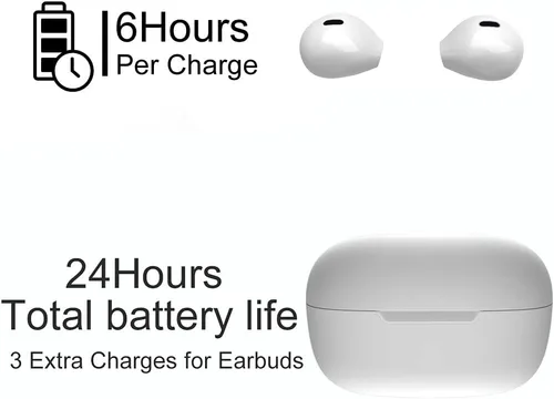 Vista 7 de Mini Sleep Auriculares Bluetooth Tiny Auriculares True Wireless Auriculares con funda de carga Manos libres para iPhone y teléfonos Android (negro)