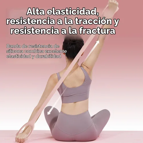 Vista 7 de Figure 8 Workout Resistance Band - 3 Elasticities Optional 20 30 40lb, Thicker Durable Arm Back Shoulder Exercise Elastic Rope Yoga Straps Pilates