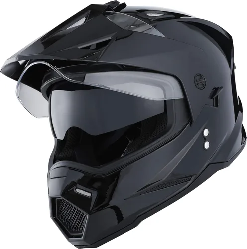 Vista 19 de 1Storm Dual Sport Motocross Off Road Casco de cara completa con visera doble: HF802