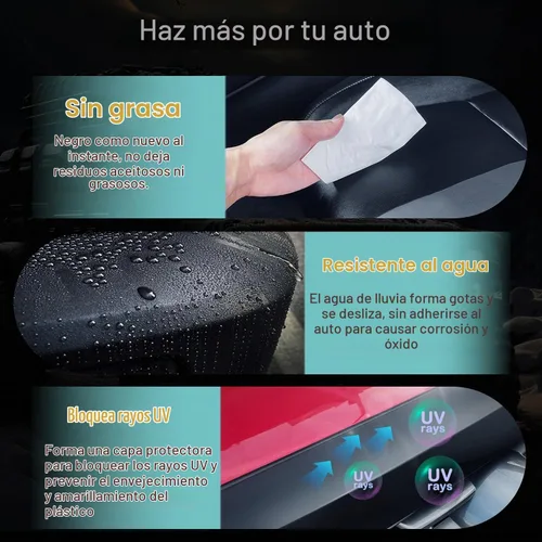 Vista 4 de Plastic Restorer for Cars, Plastic Clarify Spray for Black Trim & Vinyl