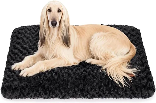 Vista 15 de Alfombrilla de cama para perro, suave y mullida, para jaula de perro, cama para perros pequeños, medianos y grandes, y gatos, lavable Marrón