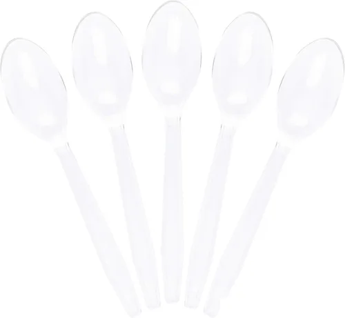 Vista 12 de Plasticpro Tenedores de plástico transparente desechables cubiertos utensilios 50