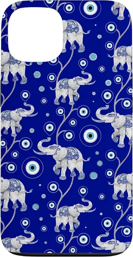 Vista 7 de Funda con dije de elefante de mala suerte para iPhone 17