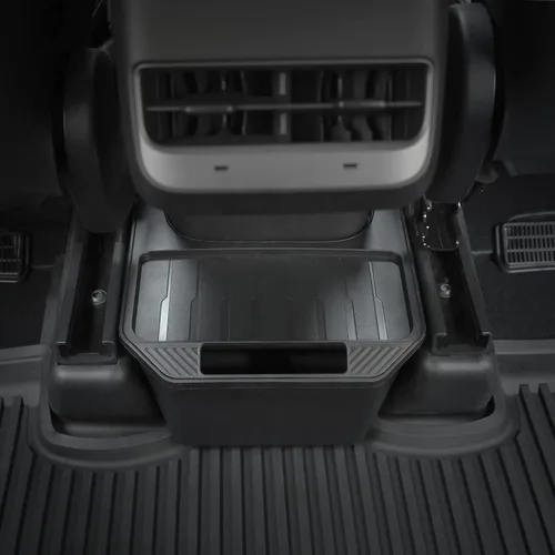 Vista 3 de Jawjut Trash Can,Compatible with 2019-2025 Tesla Model Y(no Juniper),Garbage Can Bin Accessories,Rear Center Console Storage Box Organizer,Black