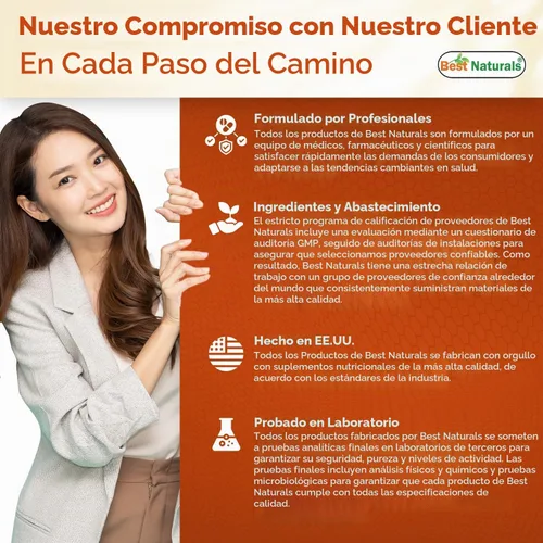 Vista 4 de Best Naturals Óxido de magnesio 500 mg 180 comprimidos