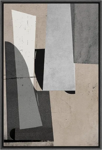 Vista 43 de SIGNLEADER Lienzo enmarcado para pared, paisaje pastel abstracto negro, naturaleza, ilustraciones de área silvestre, arte moderno, decorativo