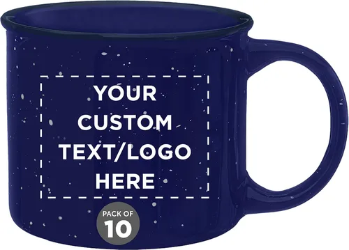 Vista 12 de DISCOUNT PROMOS Tazas de Café de Cerámica Personalizadas para Fogata de 13 oz. Juego de 100, Paquete Personalizado a Granel - Perfecto para Té