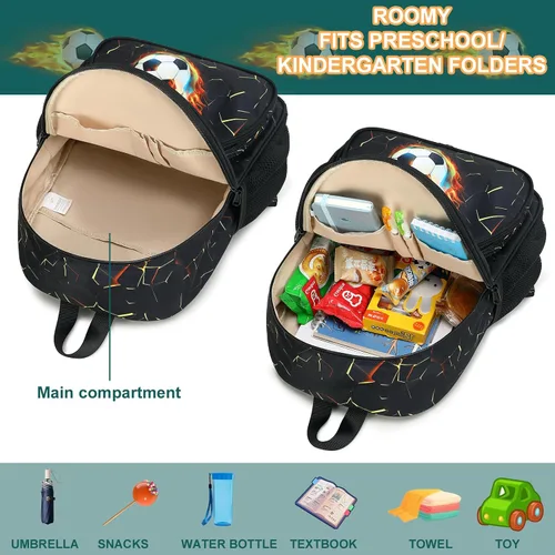 Vista 3 de Mochila para niños pequeños de 15 pulgadas para niños preescolares Kindergarten School Mochila para libros para guardería, guardería y viajes