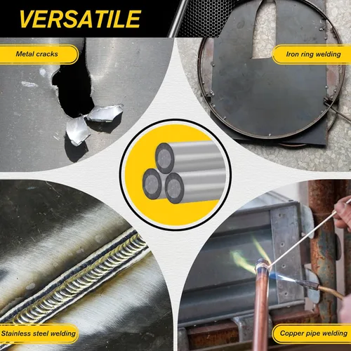 Vista 4 de 50 piezas de varillas de soldadura de aluminio, varillas de soldadura de aluminio, varillas de soldadura, varillas de soldadura de baja fusión