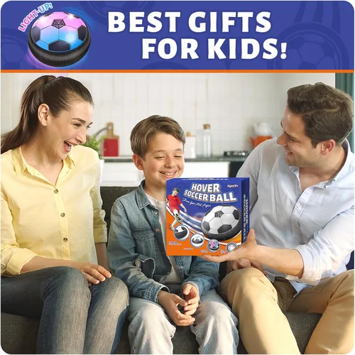 Vista 7 de Officygnet Hover Soccer Ball para Niños, Juguetes de Interior Regalos para Niños de 6, 7, 8, 9, 10, 11, 12 Años de Edad, Juguetes de Fútbol Flotante