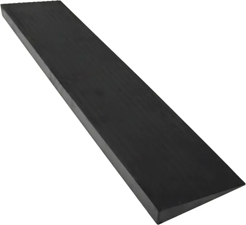 Vista 5 de Rampa de umbral de goma sólida antideslizante, 11000 libras, de goma sólida, portátil, para patineta, color negro, 3.9 x 35.4 x 0.4 pulgadas