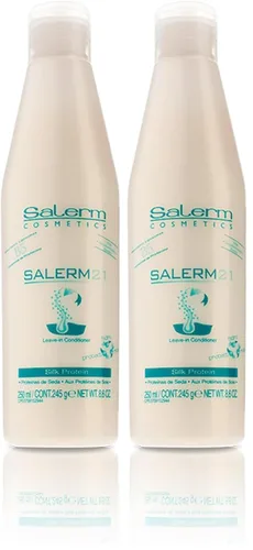 Vista 6 de Salerm Acondicionador sin enjuague de proteína de seda 21 B5 con tratamiento hidratante y reparador del cabello, 1.73 onzas