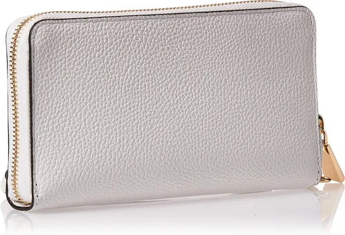 Vista 2 de Michael Kors Pebbled cuero Smartphone Wallet Wristlet - blanco óptico