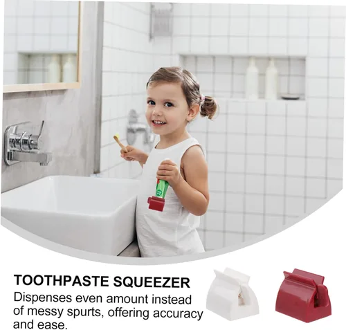 Vista 2 de Healifty Exprimidor de pasta de dientes con rodillo para soporte y dispensador fácil