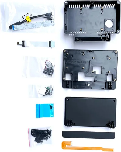 Vista 3 de SmartiPi Touch Pro 2 para Raspberry Pi 4 y 5 (pequeño, con acceso externo a tarjeta Micro SD)