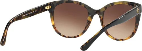Vista 9 de Tory Burch TY7095 - Gafas de sol 160113-54 - Marco negrotortuga marrón oscuro TY7095-160113-54 Marrón oscuro