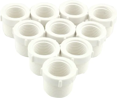 Vista 3 de 10 unids 3/4 "rosca macho a 1/2" hembra buje reductor de rosca para accesorios de tubería de PVC