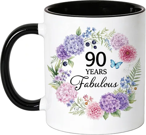 Vista 13 de 100th Birthday Coffee Mug, 100 Years Fabulous Gift for Women 11oz