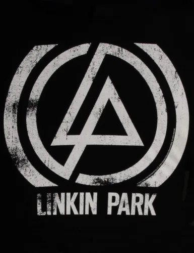 Vista 3 de Rock Off officially licensed products Linkin Park Hoodie Concentric Band Logo Official Unisex Black Pullover Size L
