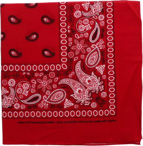 Vista 9 de Motique Accessories Bandana Paisley Extra Grande de 27x27 Pulgadas