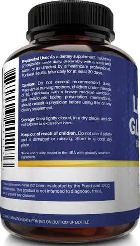 Vista 7 de NutriFlair Suplemento de glutatión liposomal 700mg – Setria Reduced L-Glutatión, 60 Cápsulas
