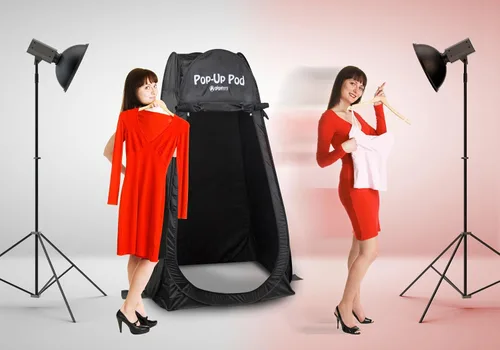 Vista 4 de Pop Up Pod cambiador/vestidor portátil desplegable + bolsa de transporte