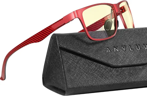 Vista 56 de ANYLUV Blue Light Glasses Men, Relieve Eyestrain and Eye Protection, Al-Mg Metal Computer Blue Light Blocking Glasses