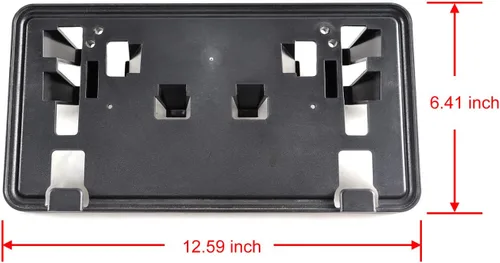 Vista 2 de LOSTAR Soporte de matrícula frontal compatible con F150 ML3Z-17A385-BB 2021 2022 2023