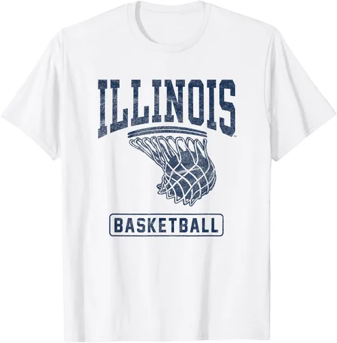 Vista 3 de University of Illinois Fighting Illini - Camiseta de baloncesto, Gris
