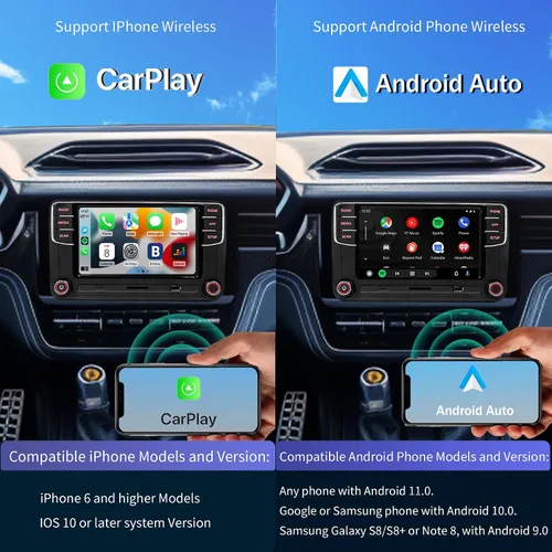 Vista 4 de Radio estéreo compatible para automóvil, RCD360 PRO3S RCD330, Carplay, Android Auto, Bluetooth, USB, AM/FM, RVC, tarjeta SD, para VW Golf MK5 MK6