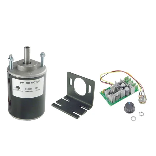Vista 9 de CHANCS Motor de engranaje eléctrico de poco ruido del eje común del poder más elevado CH-3420 24V DC 7000RPM del alto esfuerzo de torsión