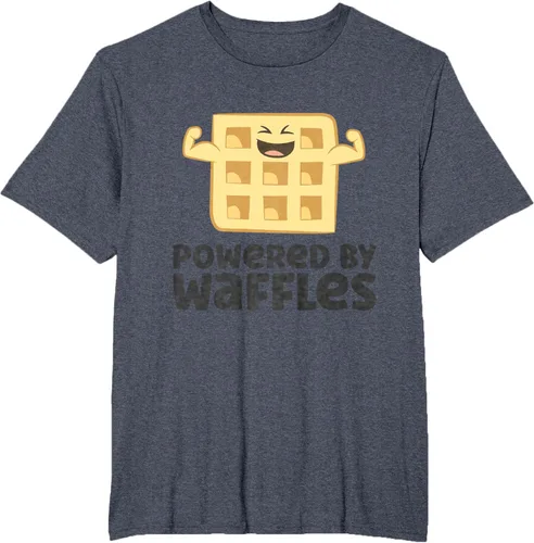 Vista 74 de Camiseta de gofres para el desayuno con diseño de gofres, Blanco, S