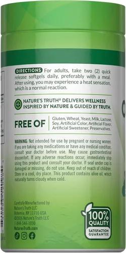 Vista 7 de Nature's Truth Cápsulas blandas de aceite de orégano 150 unidades Suplemento de hierbas sin OMG y sin gluten