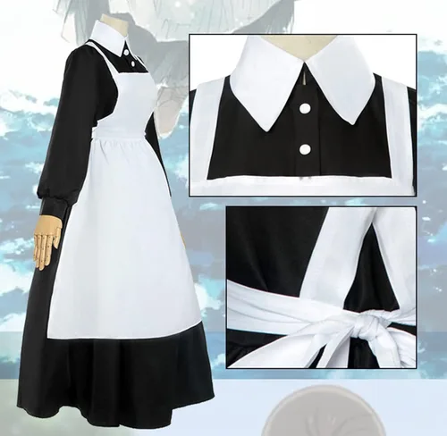 Vista 5 de Disfraz de anime de The Promised Neverland para mujer, diseño de Isabella Krone, cosplay, uniforme de campo para Halloween