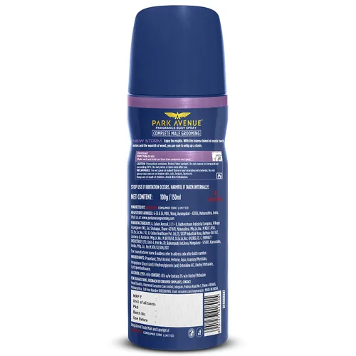 Vista 2 de Park Avenue Desodorante corporal Storm para hombres, 100 gm/4.4 fl oz