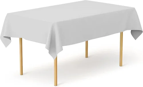 Vista 72 de Pomp - Mantel premium de poliéster con estampado abstracto de 52 x 52 pulgadas cuadradas Tela de fácil cuidado, resistente a arrugas y manchas