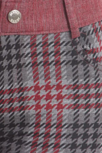 Vista 4 de Moda MIC Skinny Houndstooth Plaid Moda Pantalones
