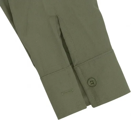 Vista 8 de Camisas de guayabera cubana para hombre, manga corta, sin doblar, con botones, color sólido, camisas de boda para trabajo, camisas casuales