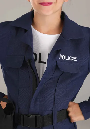 Vista 3 de Mameluco de policía táctico para niñas Multicolor