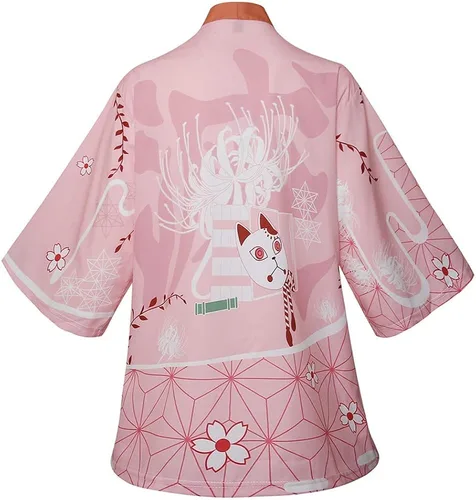 Vista 2 de XX FRANXX FRANXX Haori Anime Capa Cosplay Disfraz Cárdigan Chaqueta con Pendientes Conjunto