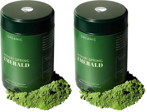 Vista 9 de Midori Spring ESMERALDA - Matcha Ceremonial, Polvo de Matcha Japonés Convencional Premium 3.53 oz