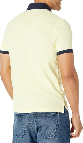Vista 2 de Tommy Hilfiger Men's Short Sleeve Cotton Pique Flag Polo in Regular Fit