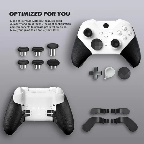 Vista 5 de Complete Component Pack for Xbox Elite Wireless Controller Series 2package Includes 1 Carrying Case 1 Dock, 4 Paddles, 2 DPads, 6 Thumbsticks,1Tool